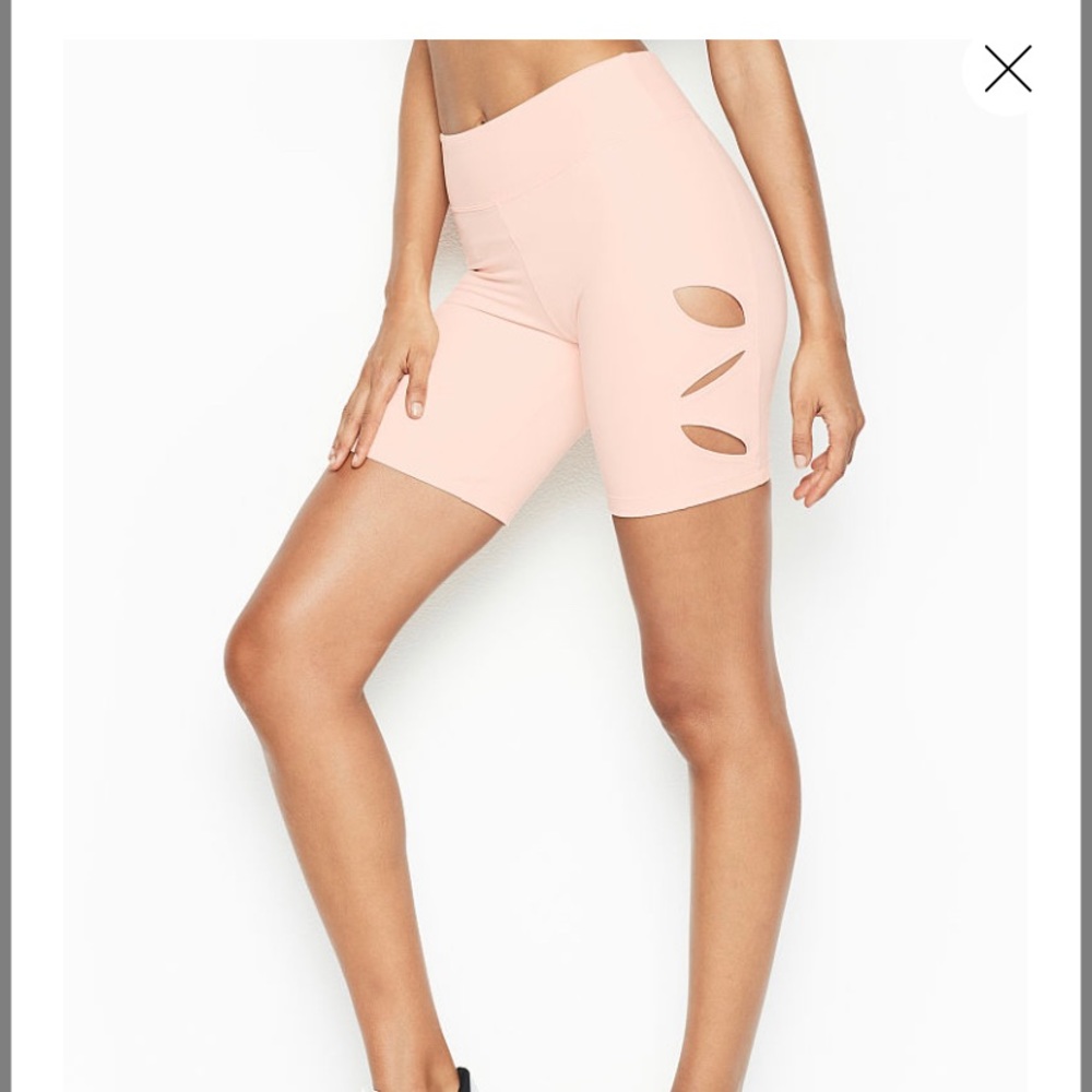 Victoria secret cut out biker shorts